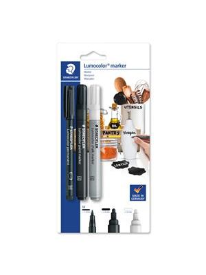 Marcador Lumocolor Blister com 3 - 60 Bk-7 10