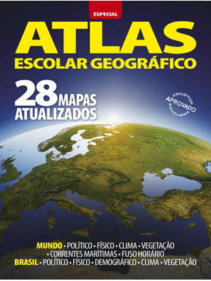 Atlas Escolar Geográfico - Especial - 28 Mapas Atualizados
