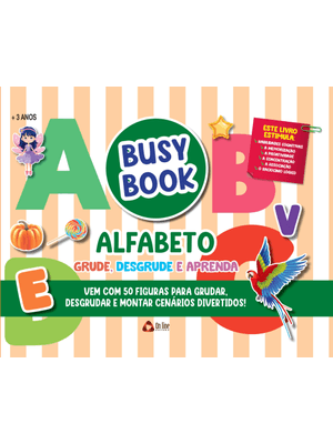 Busy Book Alfabeto Grude, Desgrude e Aprenda