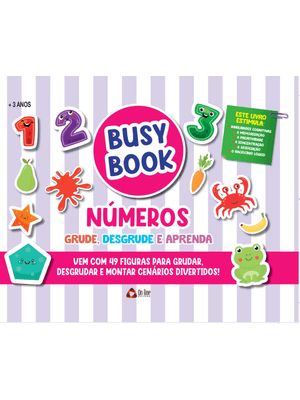 Busy Book Números Grude, Desgrude e Aprenda