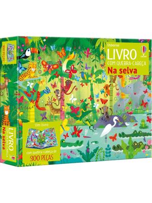 Na Selva: Livro com Quebra-Cabeça