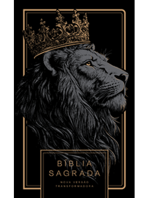 Bíblia Nvt Leão All Black - Letra Normal: Nova Versão Transformadora