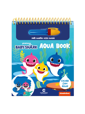 Aqua Book Premium Baby Shark: para Pintar com Água!