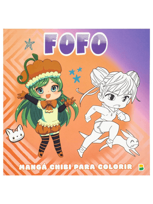 Manga Chibi para Colorir: Fofo
