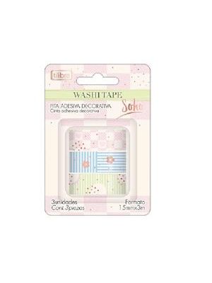 Fita Adesesiva Washi Tape Soho15x5 Cm Blister C/3