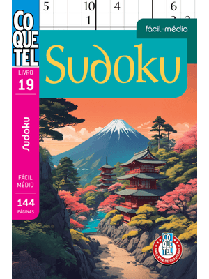 Livro Coquetel Sudoku 19: Níveis Fácil e Médio