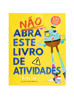 Não Abra Este Livro de Atividades com Adesivos