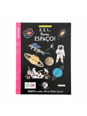 Montar e Aprender: 3,2,1... Partiu Espaço! - com Modelo 3D do Globo Lunar!