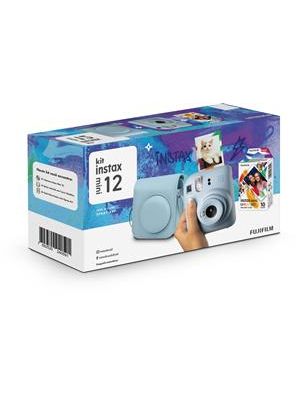Kit Câmera Instax Mini 12 Azul Spray