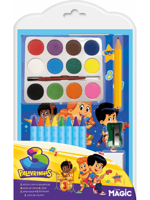 3 Palavrinhas - Minikit com Aquarela