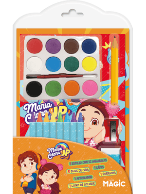 Maria Clara e Jp - Minikit com Aquarela