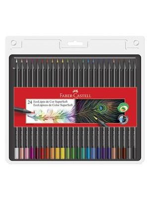 Ecolápis Cor Faber-Castell Supersoft 24 Cores 120724Soft