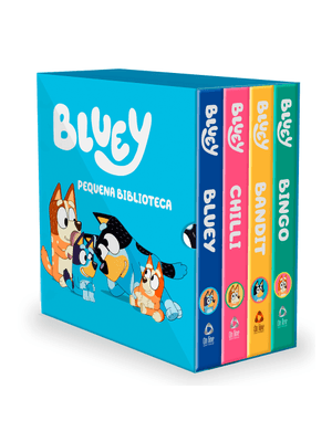 Bluey Pequena Biblioteca da Bluey - Box com 4 Livrinhos
