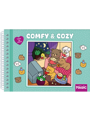 Comfy and Cozy Green - Livro de Colorir