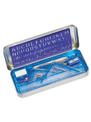 Conjunto Escolar Staedtler para Desenho Geométrico 9 Pcs -55710 02