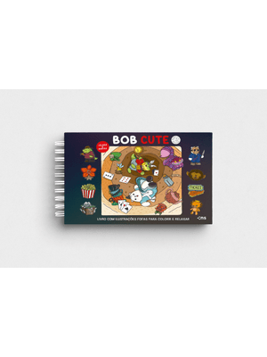 Bob Cute – Capa Dura Preto: Livro com Ilustrações Fofas para Colorir e Relaxar
