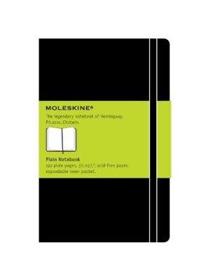 Caderno Clássico, Preto, Capa Dura, sem Pauta, de Bolso