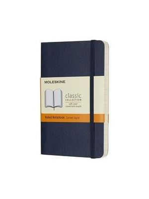 Caderno Moleskine Pautado com Capa Flexivel Azul Safira