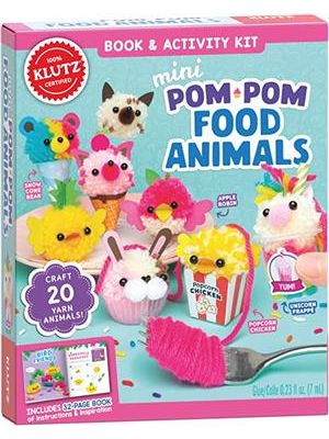 Klutz Mini Pom-Pom Food Animals Craft Kit
