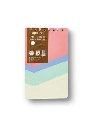 Bloco Wire-O Pastel Block Pautado 12X20 Sport