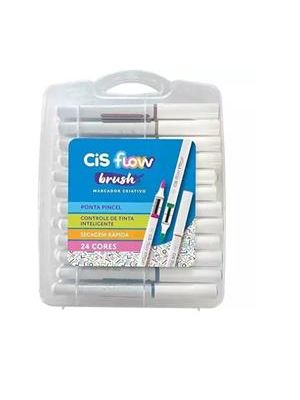 Marcador Criativo Cis Flow Brush Est C/24 - 5.8273