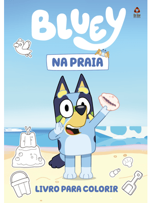 Bluey na Praia Livro para Colorir