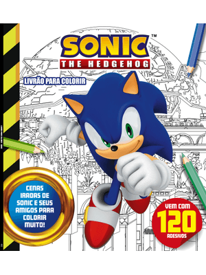 Sonic Livrão para Colorir