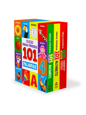 Coleção Minhas Primeiras 101 Palavras - Box com 3 Livrinhos