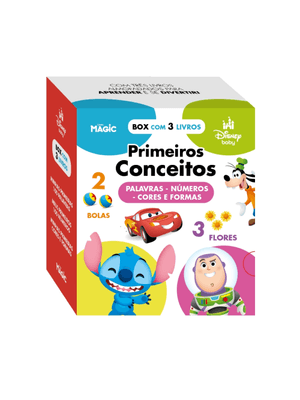 Box Disney Baby Primeiros Conceitos - Palavras, Números, Cores e Formas