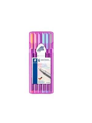 Caneta Fineliner Triplus 0.3Mm - Linha Pastel C/6 Cores - 334 Sb6 Pa