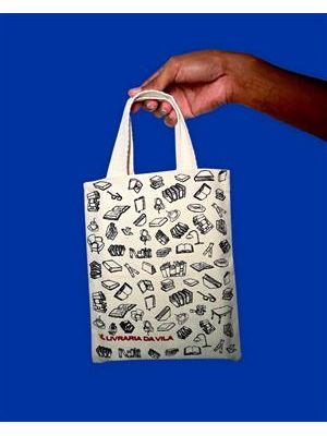 Mini Ecobag Livraria da Vila - Algodão Cru