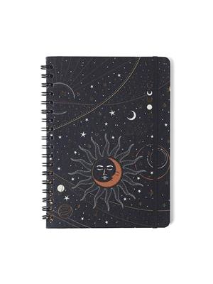 Caderno Espiral Astral Pautado 17X24 Eclipse Preto 80 Fls