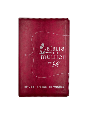 Bíblia da Mulher de Fé, Nvi, Couro Soft, Vermelho