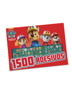 Patrulha Canina Prancheta para Colorir com 1500 Adesivos