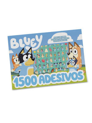 Bluey Prancheta para Colorir com 1500 Adesivos