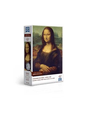 Quebra-Cabeça 500 Pç Nano Leonardo da Vinci - a Monalisa