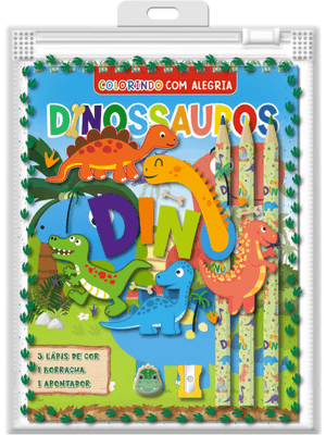 Dinossauros Colorindo com Alegria