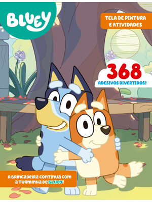 Bluey Livro Tela de Pintura e Atividades