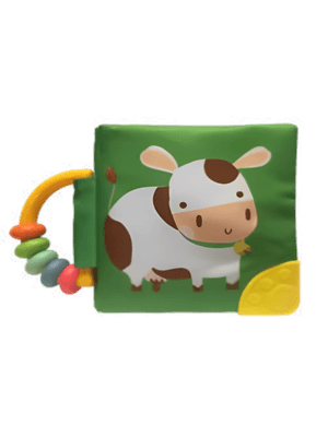 Meu Livro Macio com Chocalho e Mordedor: Vaca
