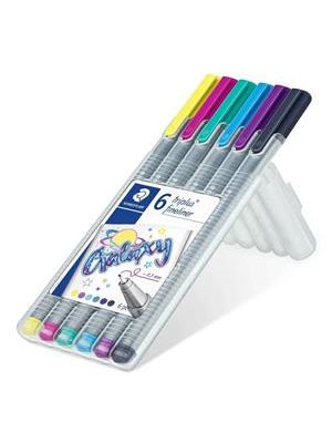 Caneta Staedtler Fineliner Triplus 0.3Mm Galaxia C/6 Cores - 334Sb6cs11