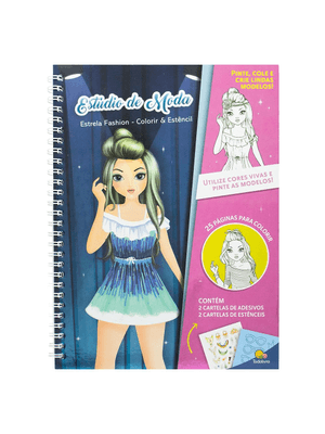 Estrela Fashion - Colorir & Estêncil: Estúdio de Moda