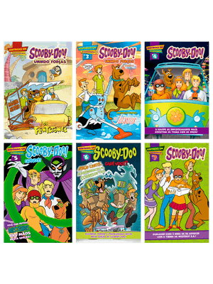 Combo Quadrinhos Scooby-Doo - Kit com 6 Quadrinhos