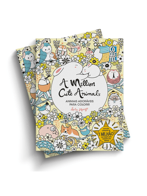 A Million Cute Animals: Animais Adoráveis para Colorir