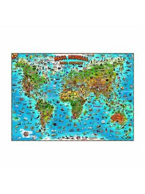 Mapa Mundial para Crianças