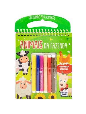 Colorindo por Números: Animais da Fazenda