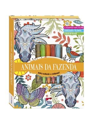Meu Superlivro Brilhante de Arteterapia! Animais da Fazenda