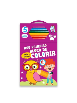 Meu Primeiro Bloco de Colorir Roxo 6+