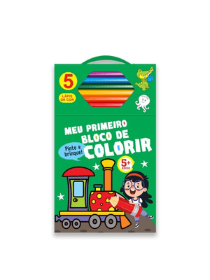 Meu Primeiro Bloco de Colorir Verde 5+