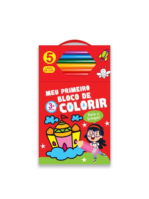 Meu Primeiro Bloco de Colorir Vermelho 3+