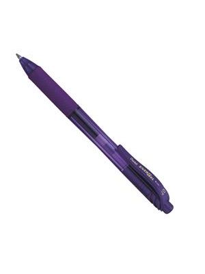 Caneta Energel X Retrátil 0,7Mm Tinta Violeta Bl107-Vn